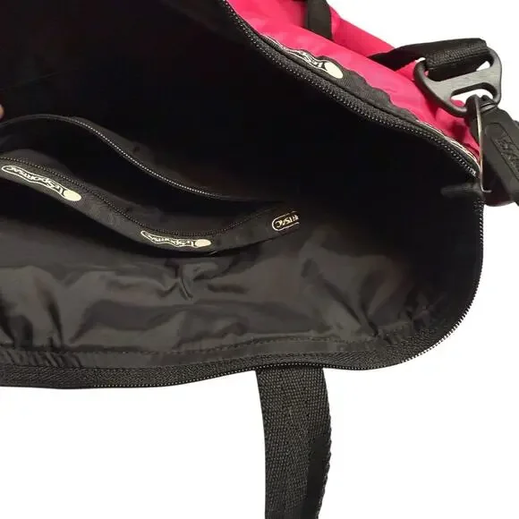 Lesportsac Shoulder Tote Bag In Peony Pink Y2K - Picture 5 of 6